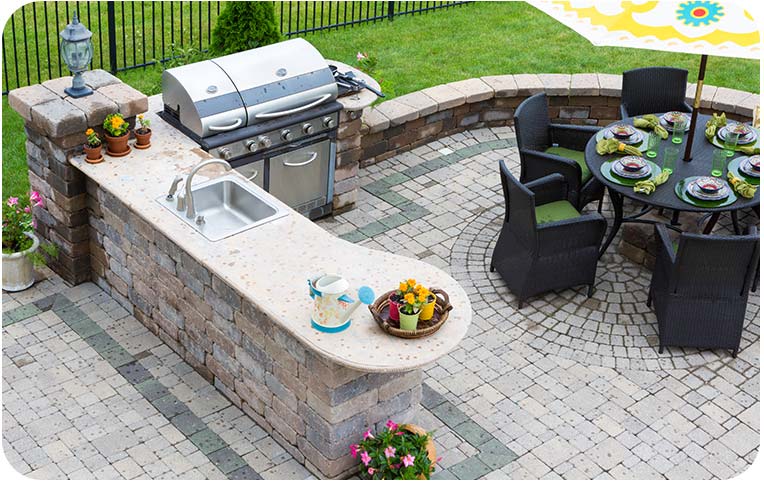 Custom outdoor masonry